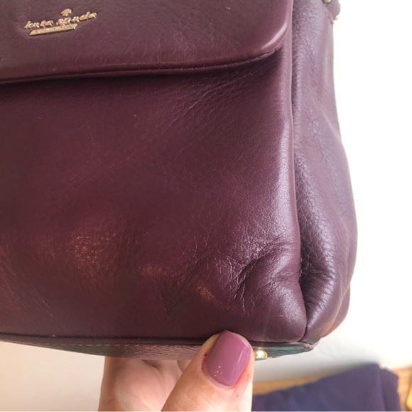 Kate Spade Small Maryana Lombard Street in Deep Plum crossbody purse bag - Picture 2 of 16